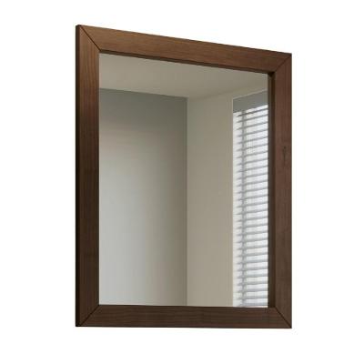 Espelho 2816 Retangular 90x78cm Moldura Madeira Maciça Taeda Café Milani Movelaria