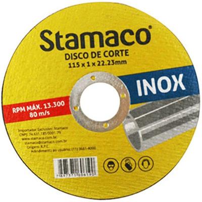 Disco de Corte para Inox 6190 115x1.0x22.23mm para Aço Inoxidável Stamaco