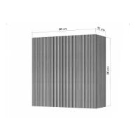 Armário Aéreo P/ Cozinha Rainha C/ 2 Portas 80 Cm Nature - Nesher - 2