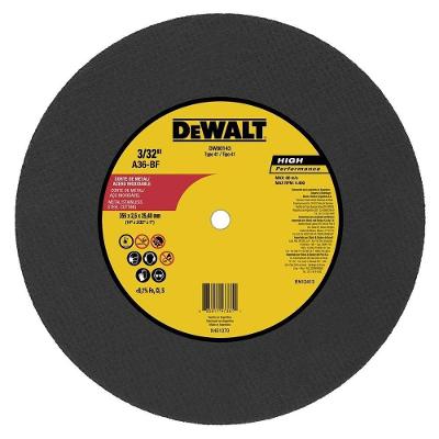 Disco de Corte 14 DW80143 para Aço e Inox 355,6mm 2,5mm Preto Dewalt