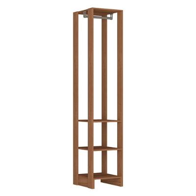 Closet Modulado Ey105 1 Cabideiro MDP 40cm Marrom Montana Nova Mobile