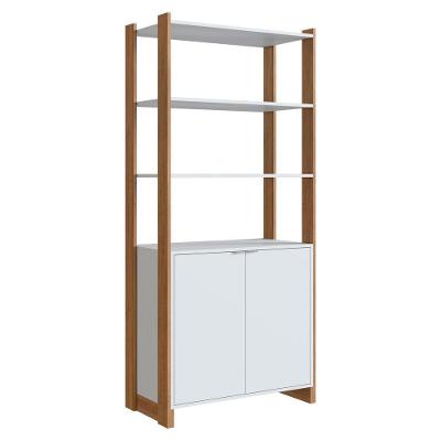 Estante Multiuso EY202 2 Portas 4 Prateleiras MDP 73cm Nova Mobile