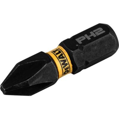 Jogo de Bits Phillips 1-4 PH2 X 25mm Flextorq 3.0 DWAF1PH2IR3 em Aço Cromo Molibdênio Dewalt