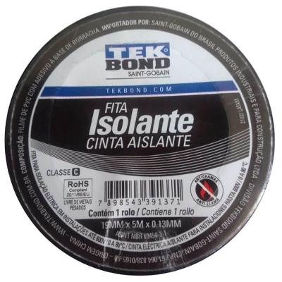 Fita Isolante 21131001905 19mm X 5m 0,13mm para Isolação Elétrica Tekbond