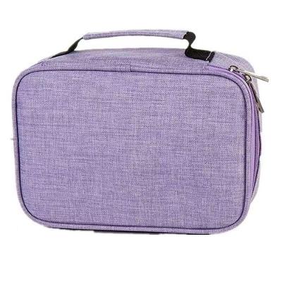 Estojo Escolar OEM Tático Grande de Nylon com Divisórias 212 3 Partição Roxo