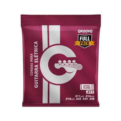 Encordoamento para Guitarra GFP2X 011-048 com 3 Cordas Extras Groove Profissional