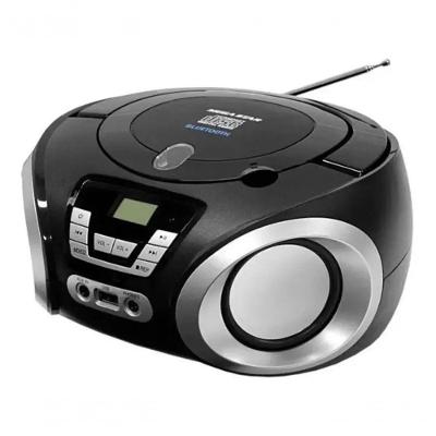 Cd Player Portátil Mega Star MP-1842BT com Rádio Fm Bluetooth Usb Bivolt Preto