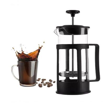 Cafeteira Francesa 600ml em Plástico e Vidro para Café Aromático Preta Fratelli