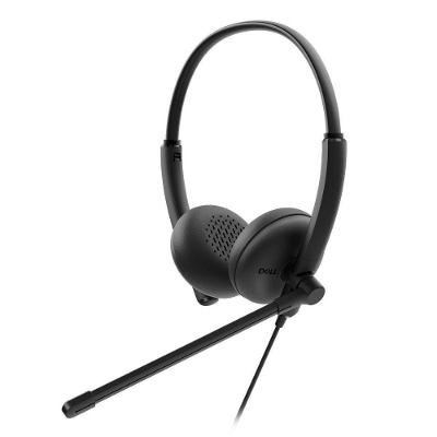 Headset com Fio Dell Wh125 para Trabalho e Estudo com Microfone Boom USB Tipo a Preto