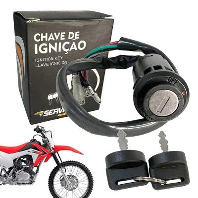 Chave de Ignição para Honda Crf 230f 2007 a 2019 com 2 Unidades de Abertura Vedamotors