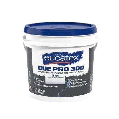 Fundo Preparador de Paredes Base Água Due Pro 300 Branco 3,6L para Pintura Eucatex