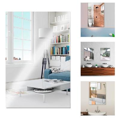 Espelho Acrílico Adesivo Gigante Retangular 40x60cm Placa Flexível para Parede Utibom