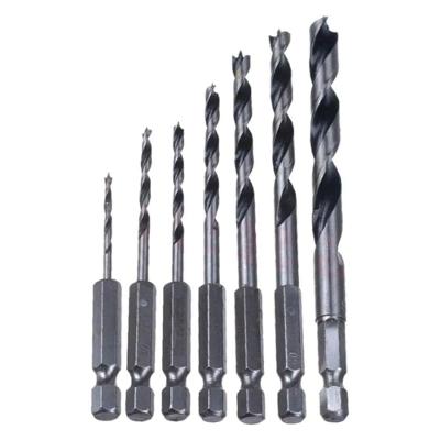 Conjunto de Brocas para Madeira 7 Peças 2-8mm D-62371 com Haste Sextavada Makita