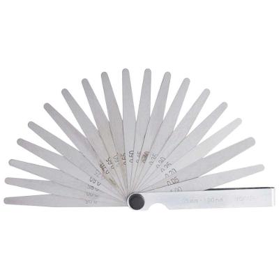 Calibre de Folga CF-020 0,05mm a 1,00mm com 20 Lâminas em Aço Carbono Vonder
