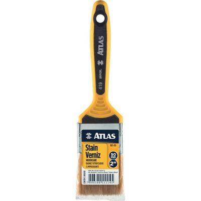 Pincel para Pintura 2 50mm 419-5 para Verniz e Stains Cerdas Suaves Amarelo Atlas