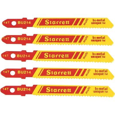 Lâmina de Serra Tico BU214 Bimetal 75mm para Madeira Metal e Plástico com 5 Peças Starrett