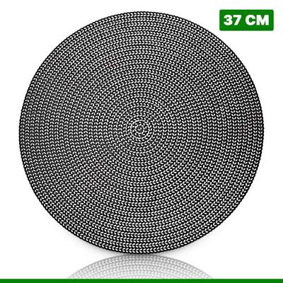 Lugar Americano Redondo para Mesa Posta 38cm Prata para Jantar Sofisticado Hauskraft