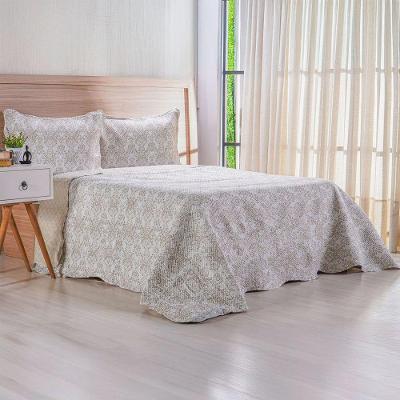 Kit Cobre Leito Solteiro Ultra Lisse New Livorno 160x220cm 100% Poliéster Liso Bene Casa
