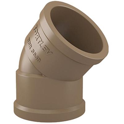 Joelho 45 Soldável para Água Fria 25mm 10120259 em PVC Marrom Fortlev