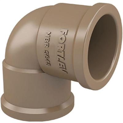 Joelho 90 Soldável 20mm 10130209 para Água Fria em PVC Marrom Fortlev