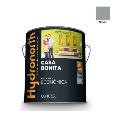 Tinta Acrílica Fosca Casa Bonita Elefante para Áreas Internas Cinza 3,6L Hydronorth