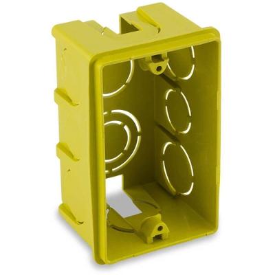 Caixa de Luz Retangular 4x2 0600300001 Amarelo para Alvenaria Forceline
