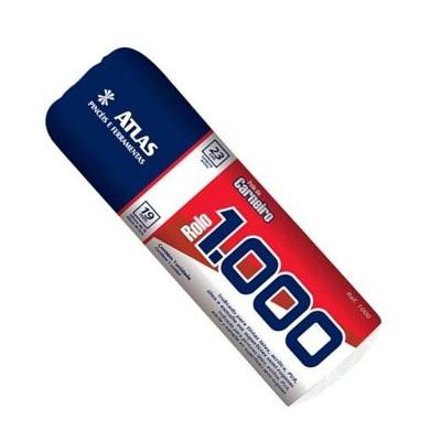 Rolo de Lã de Carneiro 23cm Atlas 1000 para Tintas Látex Acrílica PVA Óleo e Esmalte