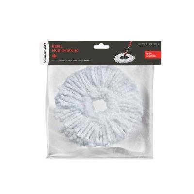 Refil para Mop Giratório Refil Mop Giratório em Microfibra Alta Absorção para Casa Powermaid