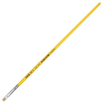 Pincel Chato 815 N graus 0 60815000 Polipropileno Cerdas Naturais Alumínio Amarelo Tigre