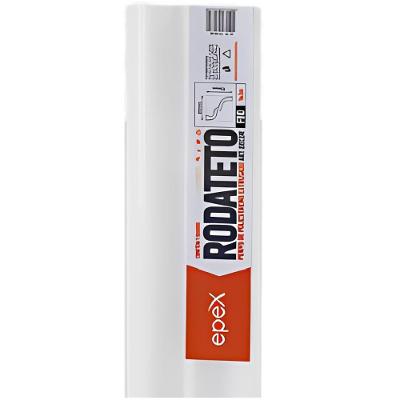 Moldura Canto Rodateto F80 24cm para Junção Entre Teto e Parede Branco Epex