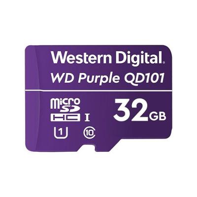 Cartão Microsdhc WD Purple 32GB 16TBW 4600162 para Câmeras de Segurança Western Digital