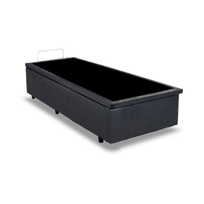 Cama Box com Baú Solteiro Extremo Reforçado Sintético Cinza Homequeen