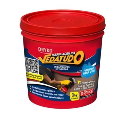 Vedante para Trincas Veda Trinca Vedatudo 1kg para Superfícies Internas e Externas Dryko