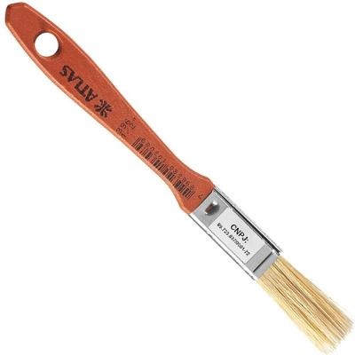 Trincha Média para Verniz e Stain 1-2 396-1 com Cerdas Brancas Pincéis Atlas