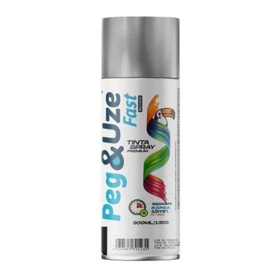 Spray Metálico Cromado Peg & Uze para Artesanato e Decoração Chesiquímica
