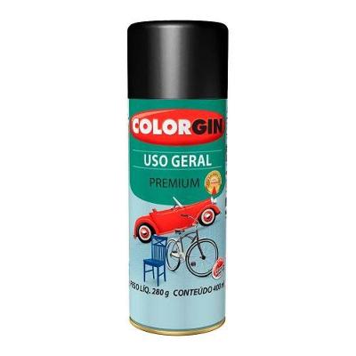 Spray de Tinta Uso Geral para Bike Spray Uso Geral para Bike Preto 400ML Colorgin