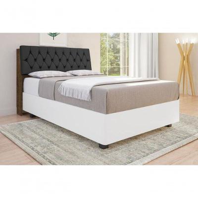 Cabeceira Box Queen Isis com Prateleira Fixação no Box MDF-MDP Malbec Framar