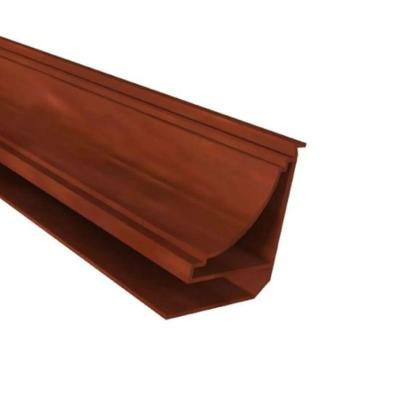 Acabamento Pvc Meia Cana 6,00m Meia Cana 529 Mogno Bariri PVC