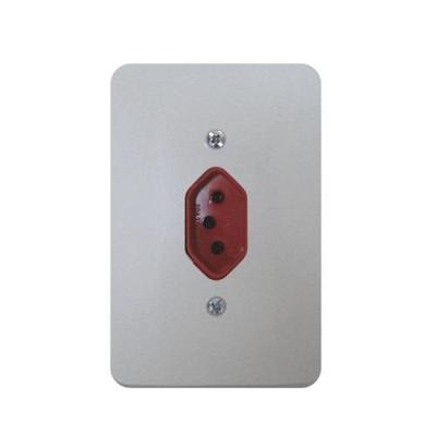 Conjunto de Tomada 3P 20A 250V Millenium Vermelho para Uso Residencial Mec Tronic