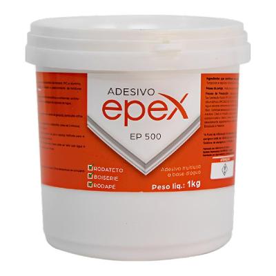 Cola para Rodapés e Molduras 1kg EP500 Adesivo Multiuso para Acabamento Epex