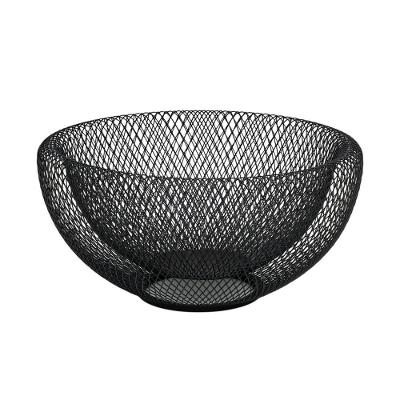 Cesto Multiúso Luce em Aço Carbono Organizador Decorativo para Frutas Utensílios Tramontina
