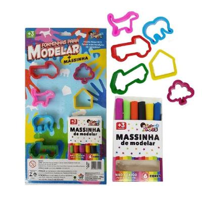 Forminha para Modelar com Massinha 1000 Brinquedo Educativo em Plástico Mini Toys