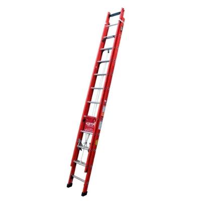 Escada Extensível EFR9929 6m 22 Degraus Fibra de Vidro Isolamento Elétrico 150kg Botafogo Lar &