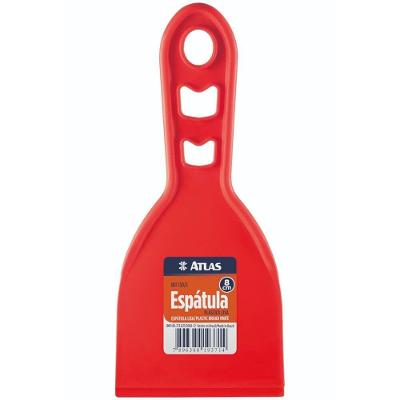 Espátula Plástica Lisa com Cabo 80mm 150-8 para Texturas Decorativas Pincéis Atlas