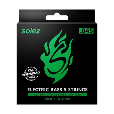 Encordoamento para Contrabaixo 5 Cordas Slb545 0.045 Nps 8 Solez Strings