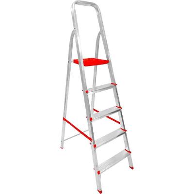 Escada em Alumínio Esc0064 5 Degraus com Pés Antiderrapantes 120kg Botafogo Lar & Lazer
