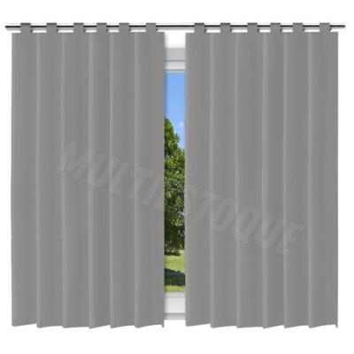 Cortina Blackout Película 280x200cm PVC para Ambiente Residencial Cinza Vida Pratika