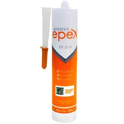 Cola para Rodapés e Molduras EP500 0,4kg à Base D'água para Instalação Decorativa Epex