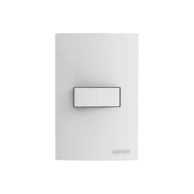 Interruptor Simples 10A 250V 4x2 Linha Brava para Iluminação Branco Soprano