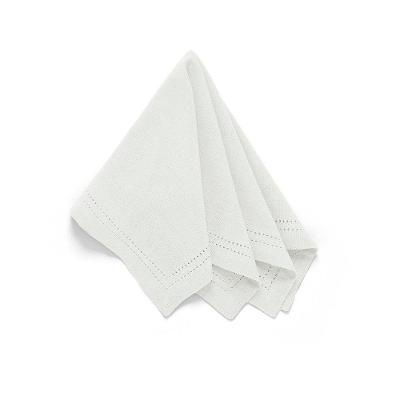 Guardanapo de Tecido Indian Ponto Ajour Duoo Algodão 40x40cm Off White Copa & Cia
